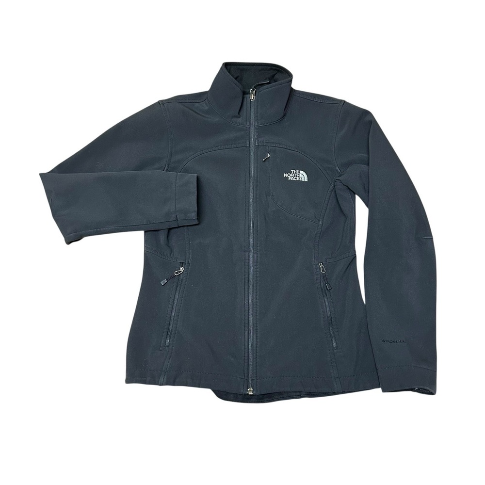 The North Face WindWall Jacket Womens S Black Softshell Coat‎ Fleece